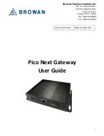 Browan Pico Next User Manual preview