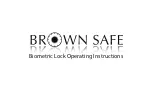 Brown Safe Biometric Lock Operating Instructions Manual preview