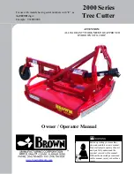 Preview for 1 page of BROWN 2000 Series Owner'S/Operator'S Manual