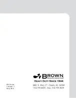 Preview for 28 page of BROWN PB2 Series Owner'S/Operator'S Manual