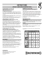 Preview for 2 page of Browning ALPHA ELITE Instructions