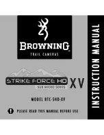 Предварительный просмотр 1 страницы Browning BTC-5HD-XV Instruction Manual