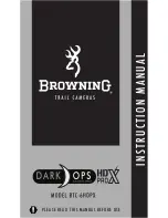 Browning Dark Ops HD ProX BTC-6HDPX Instruction Manual предпросмотр