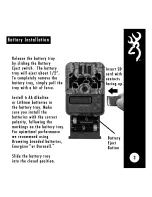 Предварительный просмотр 4 страницы Browning Strike Force Sub Micro 10MP Manual