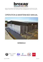 Предварительный просмотр 1 страницы Broxap KENNELS Operation & Maintenance Manual