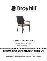 Предварительный просмотр 1 страницы Broyhill 810545192 Assembly Instructions Manual