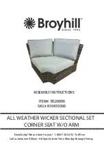 Предварительный просмотр 1 страницы Broyhill BS20006 Assembly Instructions Manual