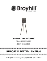 Предварительный просмотр 1 страницы Broyhill D201036810 Assembly Instructions Manual