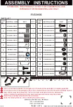 Предварительный просмотр 2 страницы Broyhill EAGLE BROOKE RVS9496 Assembly Instruction