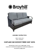 Broyhill EASTLAKE AW WICKER GBO21-305-2 Assembly Instruction предпросмотр