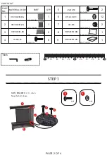 Предварительный просмотр 3 страницы Broyhill H21GK025VD-1-rev Assembly Instruction