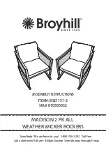 Preview for 1 page of Broyhill MADISON BS21151-2 Assembly Instructions Manual