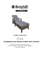 Broyhill THORNWOOD AW WICKER GB21-805 Assembly Instructions Manual предпросмотр