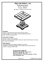 Предварительный просмотр 2 страницы Broyhill TUSCANY DY900E Assembly Instruction Manual