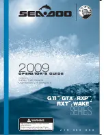 BRP 2009 Sea-Doo GTI Series Operator'S Manual preview