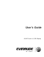 Предварительный просмотр 1 страницы BRP EVINRUDE E-TEC ICON TOUCH 4.3 CTS Display User Manual