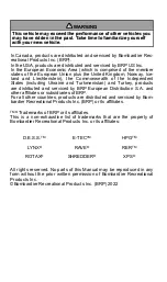 Preview for 2 page of BRP Lynx SHREDDER 3900 600R Operator'S Manual