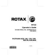 Предварительный просмотр 1 страницы BRP ROTAX ACE 130 Operator'S Manual