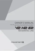 Предварительный просмотр 61 страницы Brudden Movement RESIDENTIAL LINE H2 Owner'S Manual