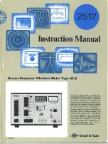 Предварительный просмотр 1 страницы BRUEL & KJAER 2512 Instruction Manual