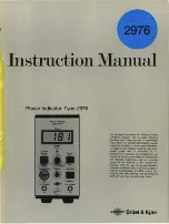 Предварительный просмотр 3 страницы BRUEL & KJAER 2976 Instruction Manual