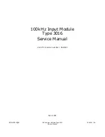 Предварительный просмотр 3 страницы BRUEL & KJAER 3016 Service Manual