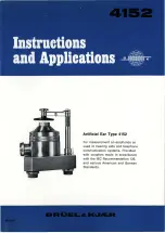 Предварительный просмотр 1 страницы BRUEL & KJAER 4152 Instructions And Applications