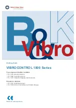 BRUEL & KJAER VIBROCONTROL 1800 Series Instructions Manual предпросмотр