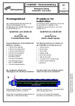 Предварительный просмотр 2 страницы Brugg Pipesystems CASAFLEX Installation Instructions Manual