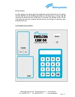 Preview for 6 page of Brugg Pipesystems ewelcon CAW04 Operating Instructions Manual