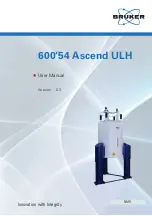 Предварительный просмотр 1 страницы Bruker 600'54 Ascend ULH User Manual