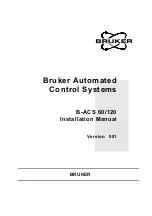 Bruker B-ACS 120 Installation Manual предпросмотр