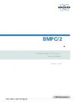 Предварительный просмотр 1 страницы Bruker BMPC/2 Technical Manual