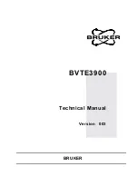 Preview for 1 page of Bruker BVTE3900 Technical Manual