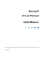 Предварительный просмотр 2 страницы Bruker DektakXT User Manual