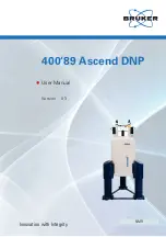 Предварительный просмотр 1 страницы Bruker NMR 400 89 Ascend DNP User Manual