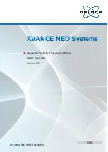 Bruker NMR AVANCE NEO Systems User Manual предпросмотр