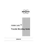 Bruker NMR CASE Troubleshooting Manual предпросмотр