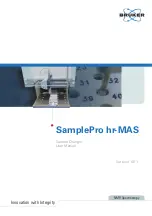 Bruker SamplePro hr-MAS User Manual предпросмотр