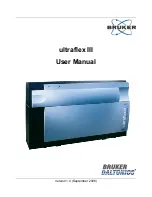 Bruker ultraflex III User Manual preview