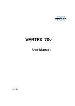 Preview for 1 page of Bruker VERTEX 70v User Manual