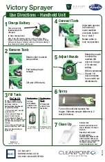 Preview for 1 page of Brulin Victory Innovations  VP200ESK Use Directions