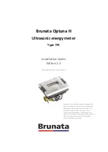 Предварительный просмотр 1 страницы Brunata Optuna H 775 Installation Manual