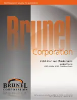 BRUNEL JSE.5-0104MAEAD Installation And Maintenance Instructions Manual preview