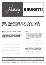 Preview for 1 page of Brunetti HARMONY10700 Installation Instructions Manual