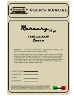 Предварительный просмотр 1 страницы Brunetti mercury EL34 User Manual