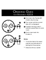 Preview for 20 page of Bruno Sohnle RONDA 4210.B Operating Manual