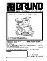 Bruno REGAL CUB 35 Operator'S Manual preview