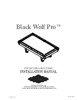 Preview for 1 page of Brunswick Black Wolf Pro Installation Manual