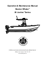 Brunswick Boston Whaler 26 Justice Series Operation & Maintenance Manual preview